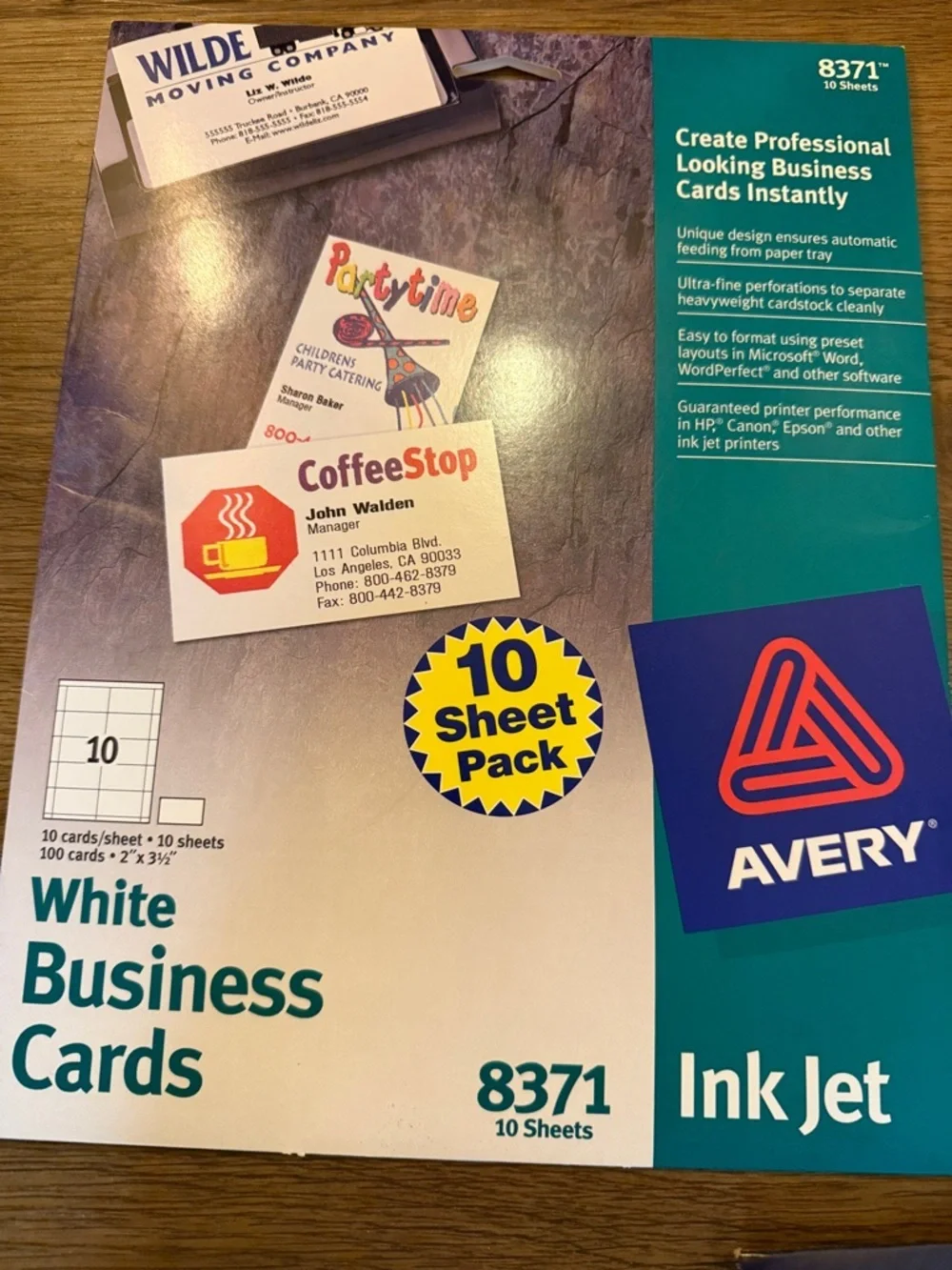 Ink Jet White Business Cards Lot of 4 Avery Staples Office Depot
